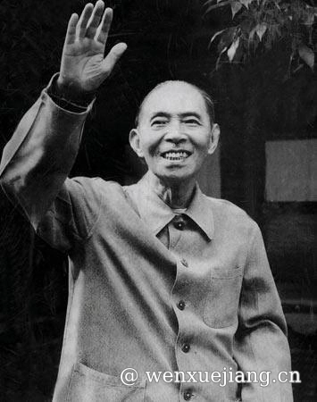 <p>晚年的茅盾</p>