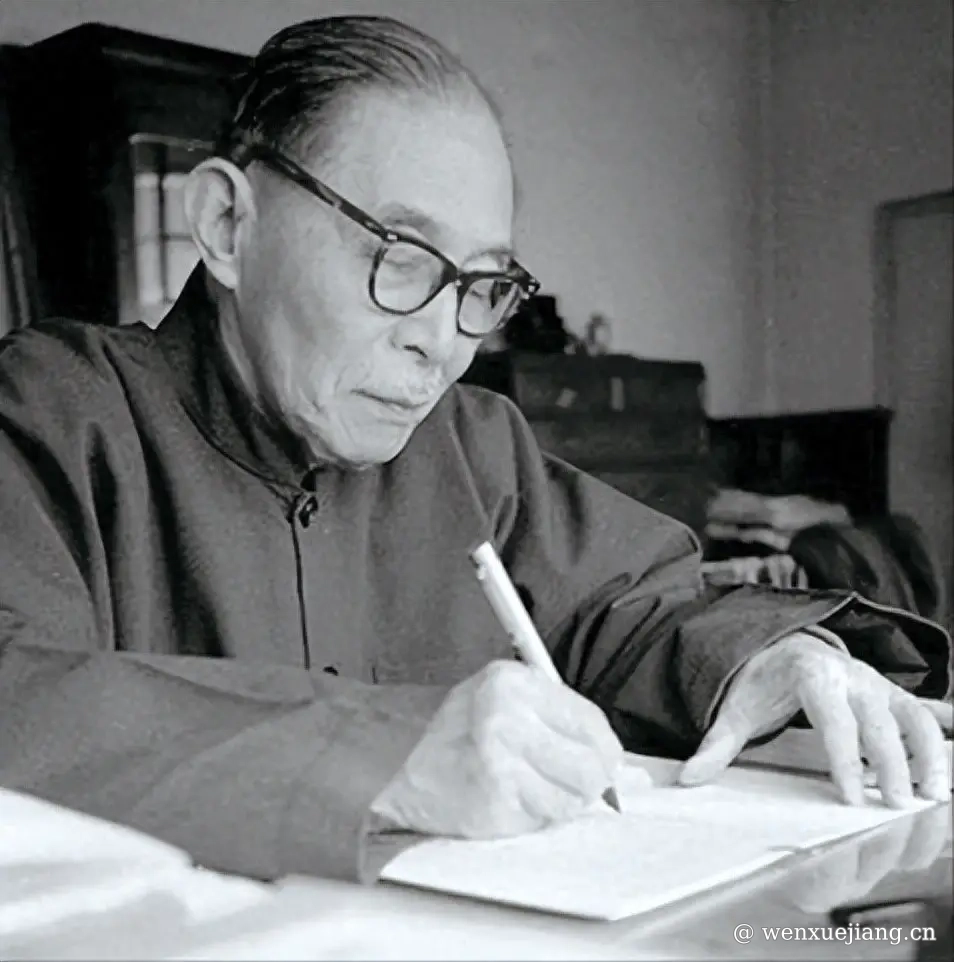 <p>晚年的茅盾</p>